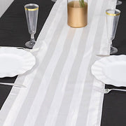 12" x 108" Satin Stripe Table Runner