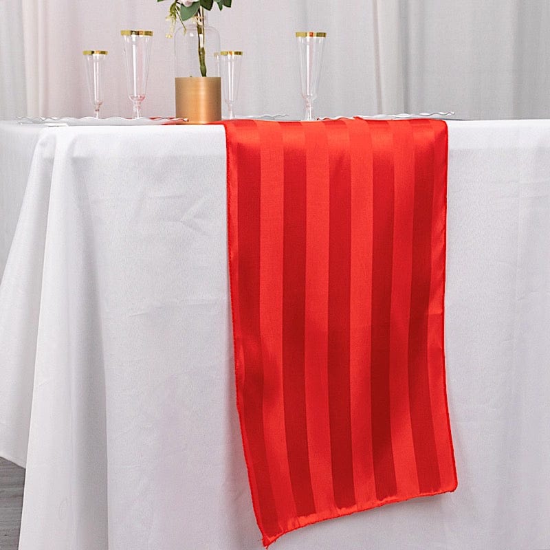 12" x 108" Satin Stripe Table Runner