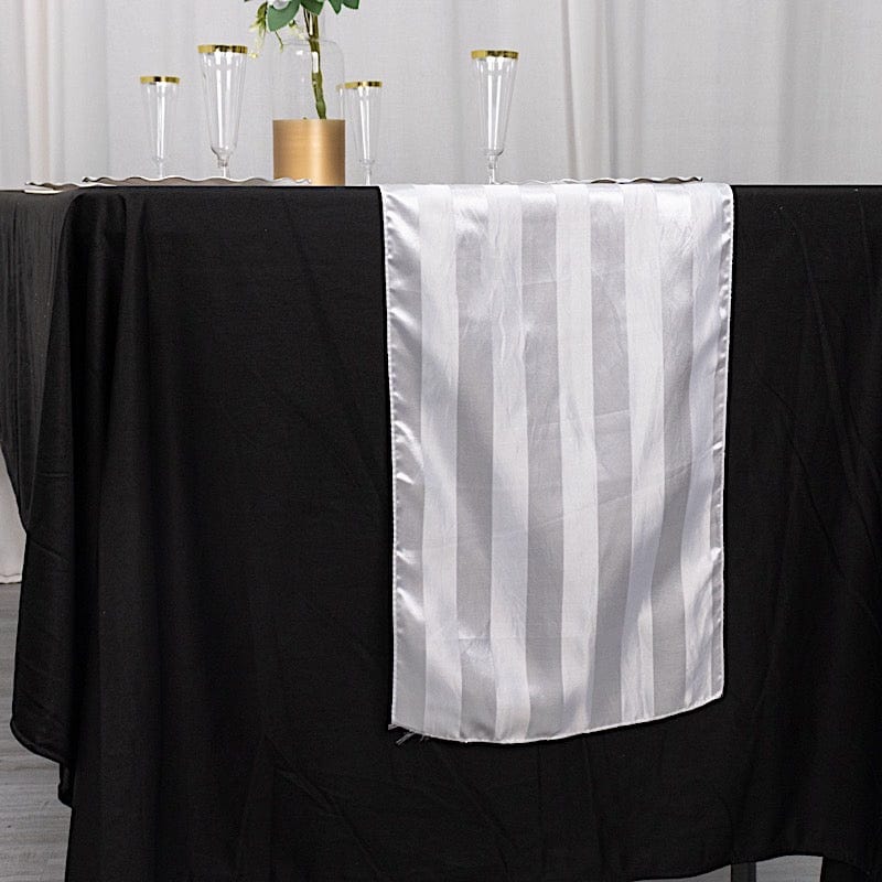 12" x 108" Satin Stripe Table Runner