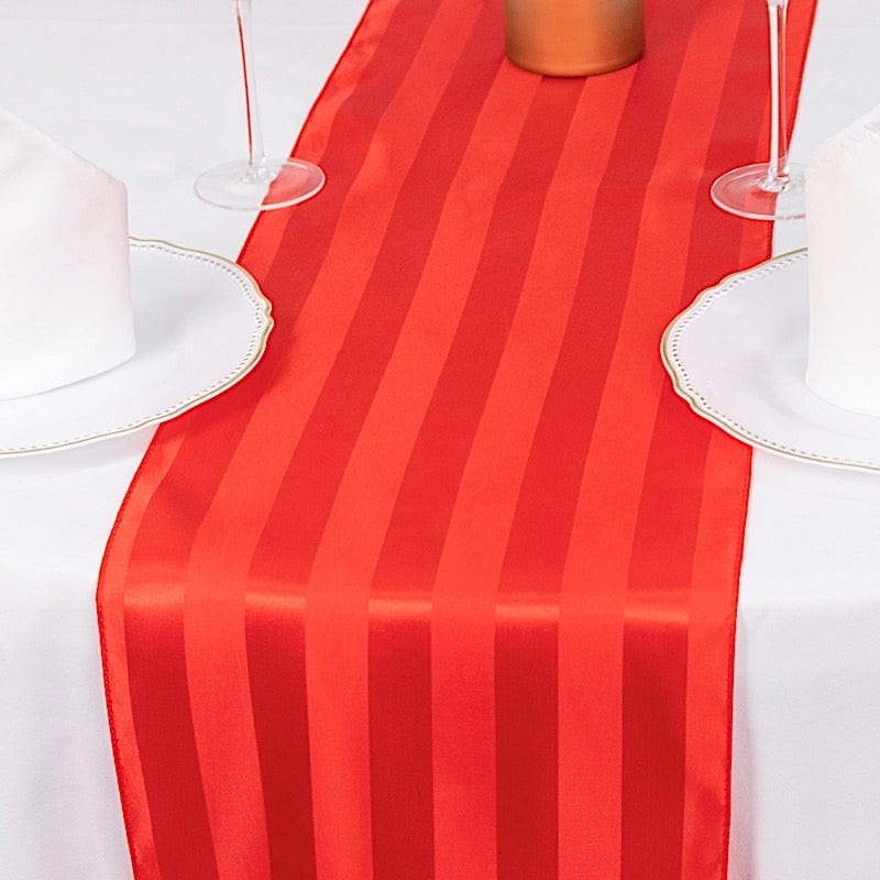 12" x 108" Satin Stripe Table Runner