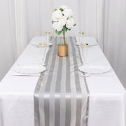 12" x 108" Satin Stripe Table Runner