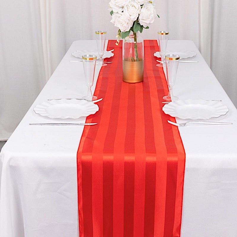 12" x 108" Satin Stripe Table Runner