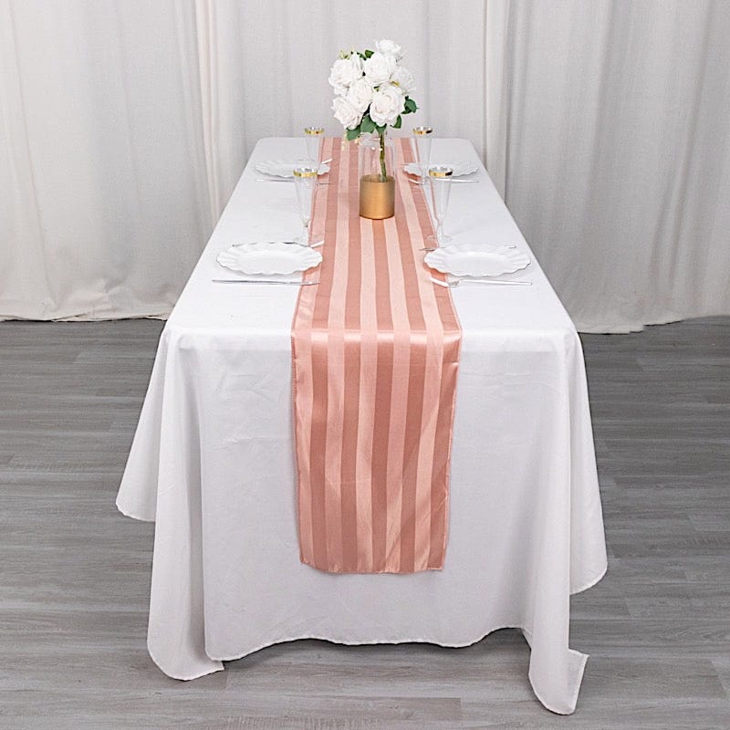 12" x 108" Satin Stripe Table Runner