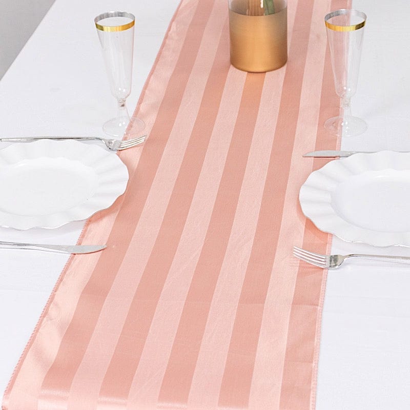 12" x 108" Satin Stripe Table Runner
