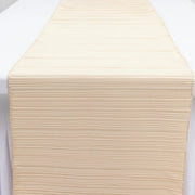 12" x 108" Scuba Polyester Table Runner with Accordion Pleated Design