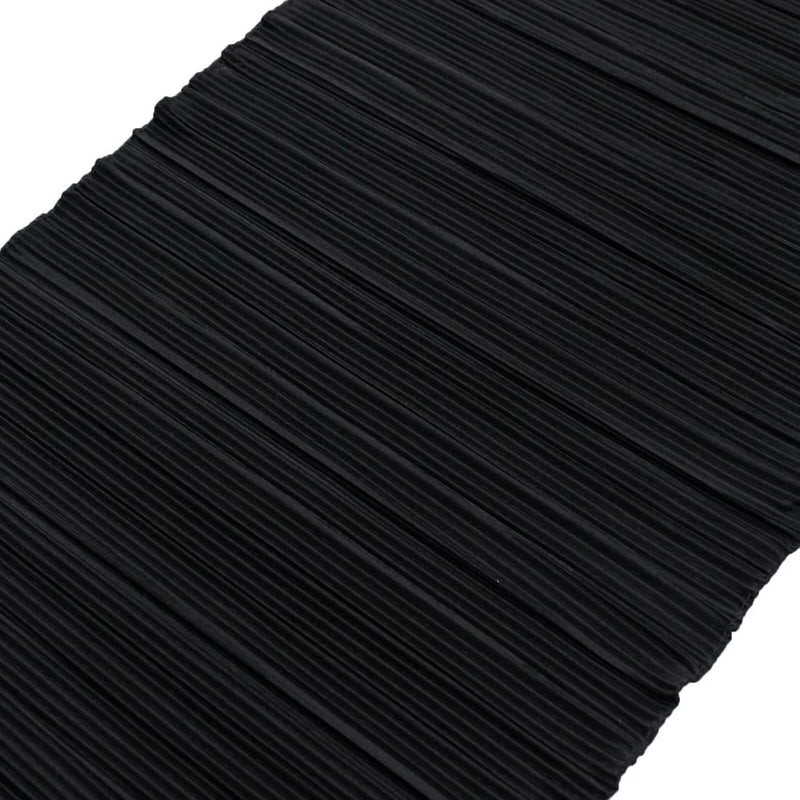 12" x 108" Scuba Polyester Table Runner with Accordion Pleated Design