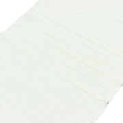 12" x 108" Scuba Polyester Table Runner with Accordion Pleated Design