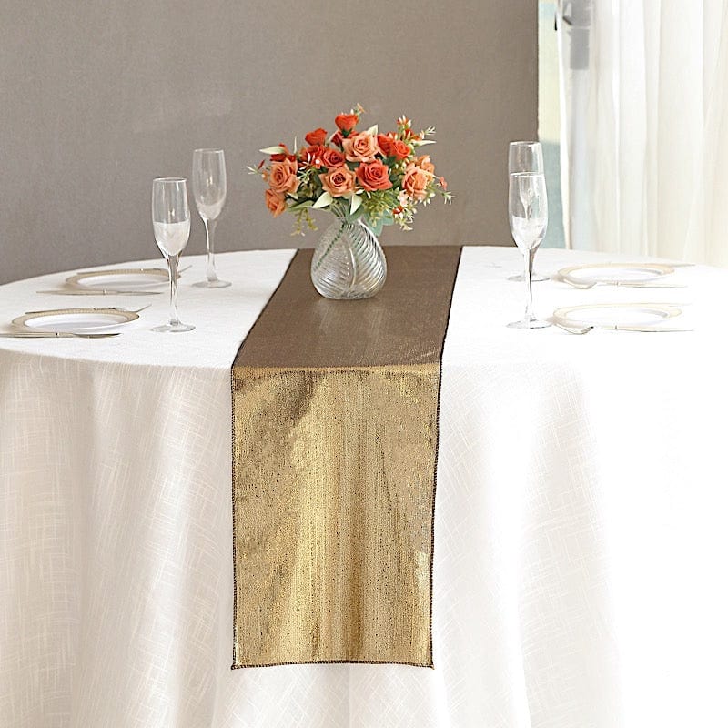 12" x 108" Shimmer Sequin Dots Polyester Table Runner