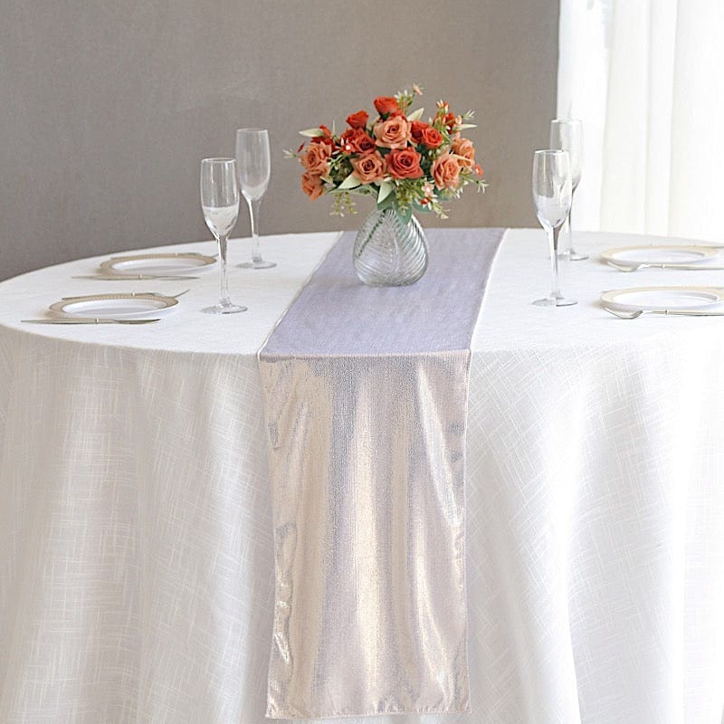 12" x 108" Shimmer Sequin Dots Polyester Table Runner