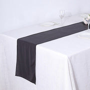 12" x 108" Shimmer Sequin Dots Polyester Table Runner RUN_SHIM_BLK