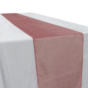 12"x107" Premium Velvet Table Runner Wedding Linens