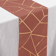 12"x108" Geometric Polyester Table Runner Wedding Linens