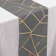 12"x108" Geometric Polyester Table Runner Wedding Linens