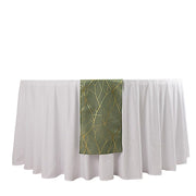 12"x108" Geometric Polyester Table Runner Wedding Linens RUN_FOIL1_DSG_G