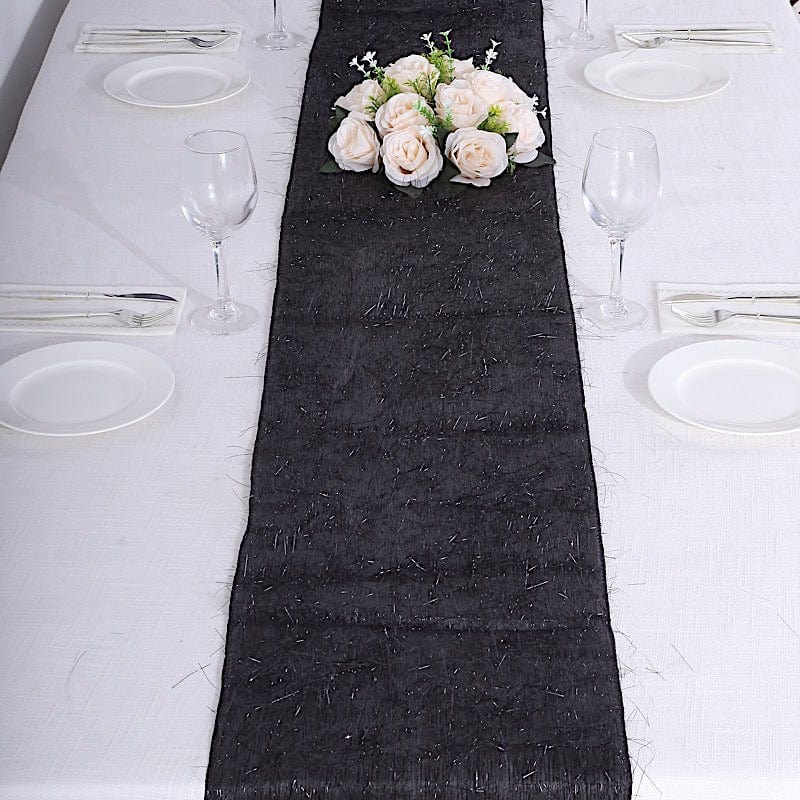 12"x108" Metallic Fringe Shag Tinsel Table Runner