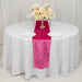 12"x108" Premium Crushed Velvet Table Runner Wedding Linens