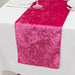 12"x108" Premium Crushed Velvet Table Runner Wedding Linens