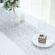 12"x108" Sequin Mesh Schiffli Lace Table Runner