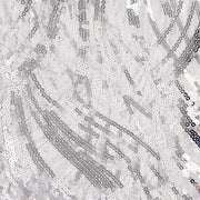 12"x108" Wave Mesh Table Runner with Embroidered Sequins