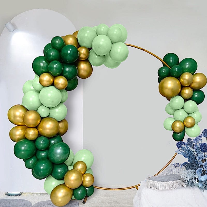 120 Assorted DIY Balloon Garland Kit - Gold and Green BLOON_KIT12_SGGD