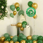 120 Biodegradable Balloon Garland - Gold and Green BLOON_BIO_KIT12_SGGD