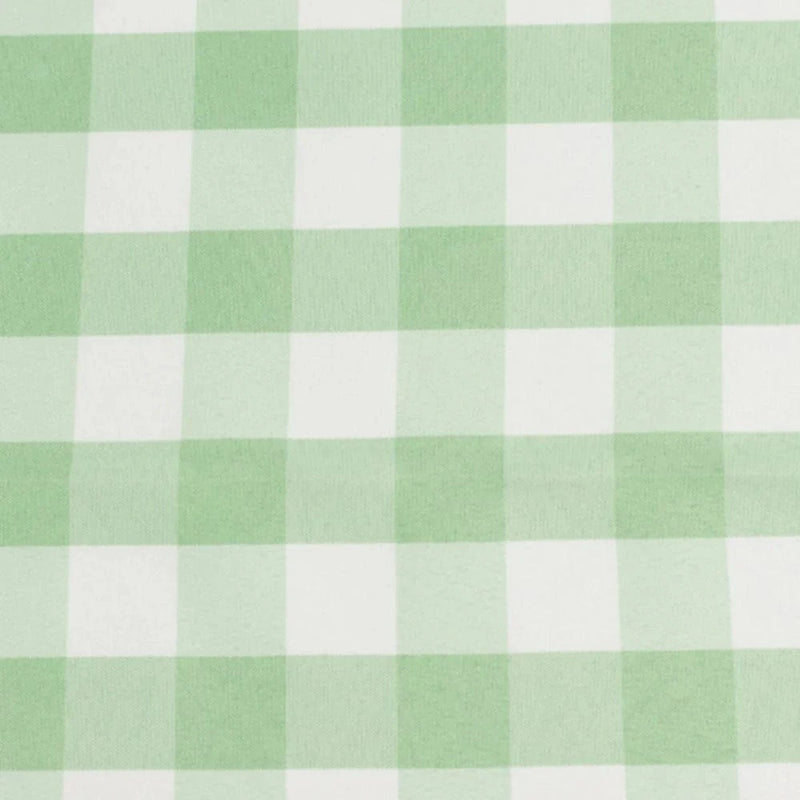 120" Checkered Gingham Polyester Round Tablecloth