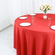 120" Cotton Blend Round Tablecloth for Weddings and Events