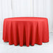 120" Cotton Blend Round Tablecloth for Weddings and Events