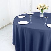 120" Cotton Blend Round Tablecloth for Weddings and Events