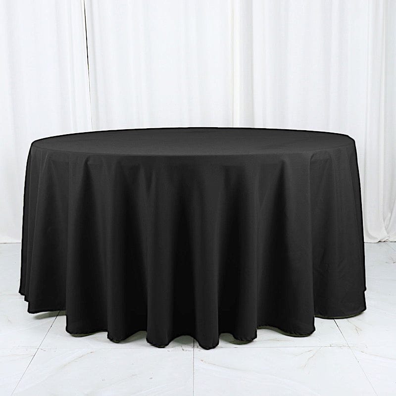120" Cotton Blend Round Tablecloth for Weddings and Events