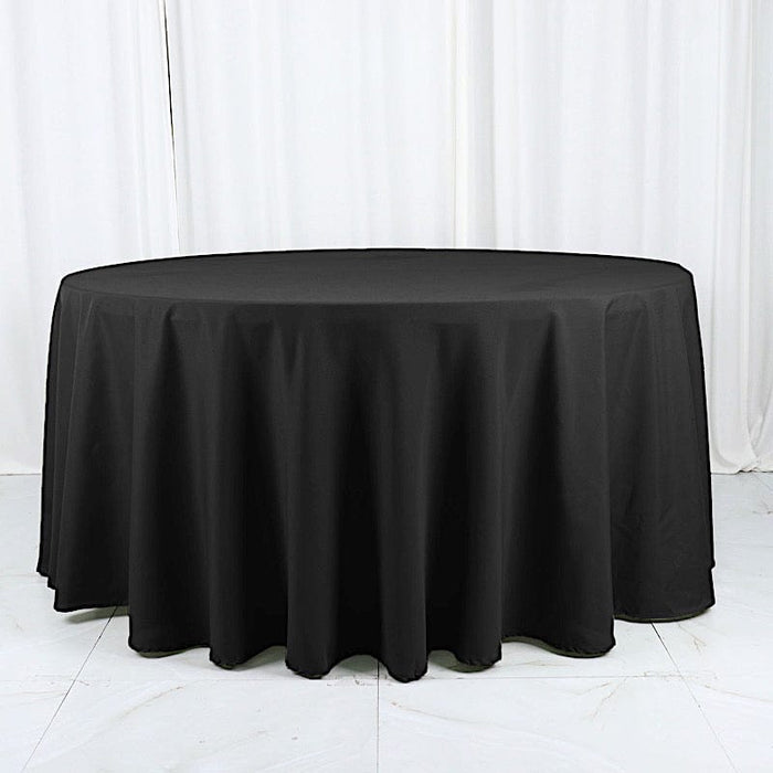 120" Cotton Blend Round Tablecloth for Weddings and Events