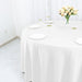 120" Cotton Blend Round Tablecloth for Weddings and Events