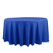 120" Cotton Blend Round Tablecloth for Weddings and Events TAB_COT01_120_ROY