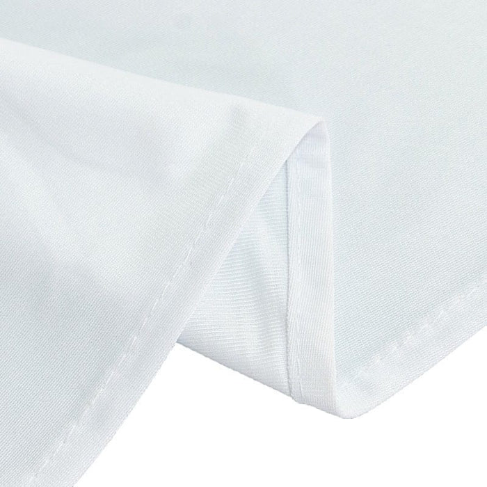 120" Fire Retardant Polyester Scuba Round Tablecloth