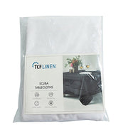 120" Fire Retardant Polyester Scuba Round Tablecloth
