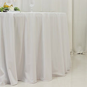120" Fire Retardant Polyester Scuba Round Tablecloth
