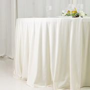 120" Fire Retardant Polyester Scuba Round Tablecloth