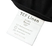 120" Fire Retardant Polyester Scuba Round Tablecloth