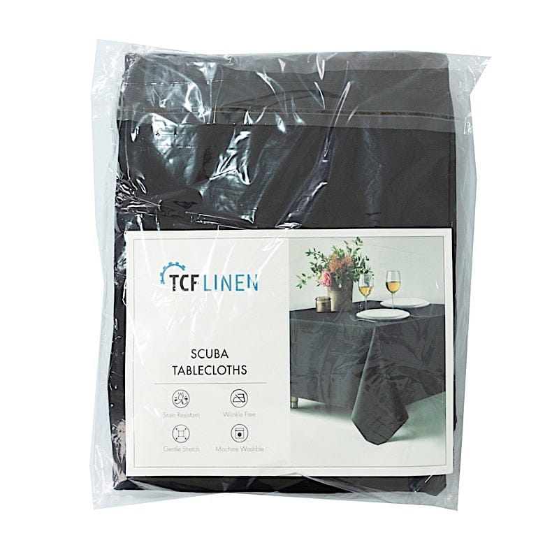 120" Fire Retardant Polyester Scuba Round Tablecloth