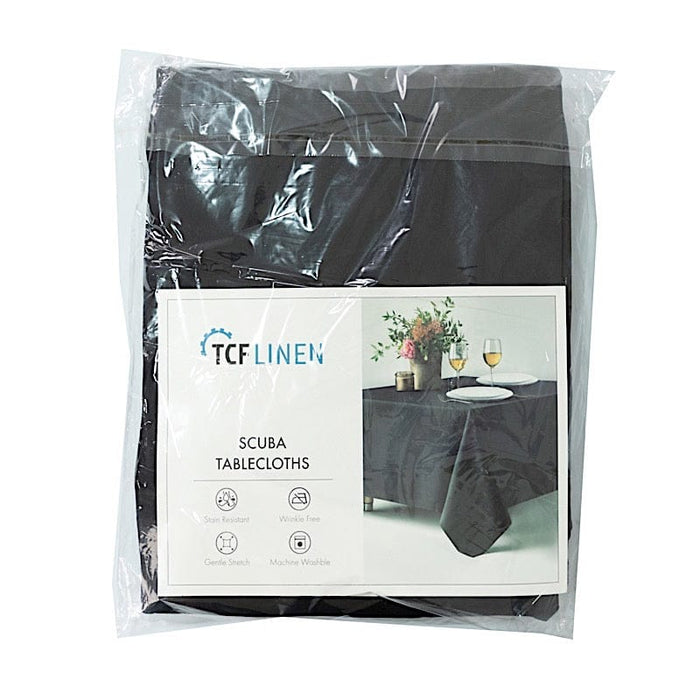 120" Fire Retardant Polyester Scuba Round Tablecloth