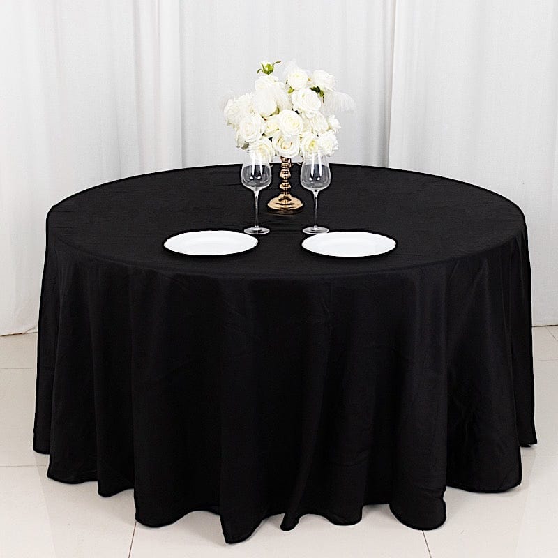 120" High Quality Cotton Round Tablecloth
