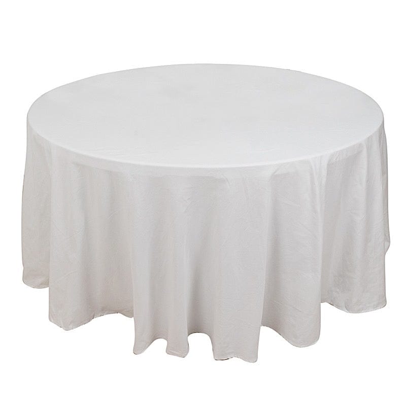 120" High Quality Cotton Round Tablecloth