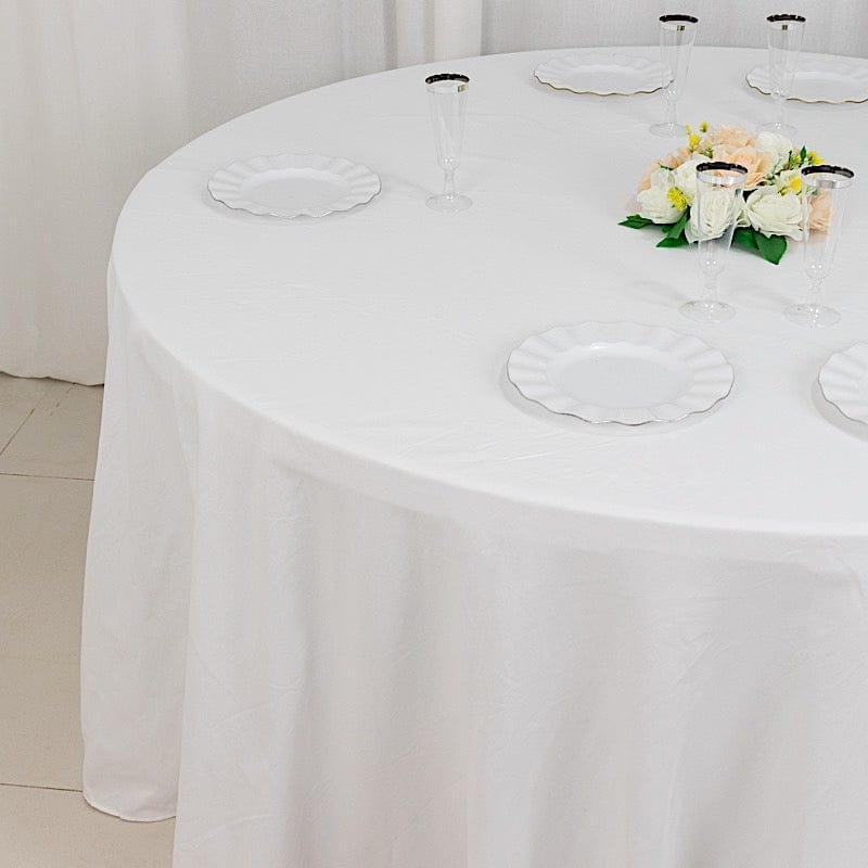 120" High Quality Cotton Round Tablecloth