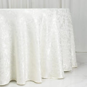 120" Jacquard Polyester Round Tablecloth with Abstract Watercolor Pattern