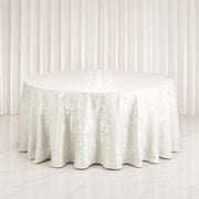 120" Jacquard Polyester Round Tablecloth with Abstract Watercolor Pattern