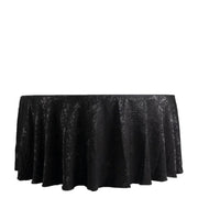 120" Jacquard Polyester Round Tablecloth with Abstract Watercolor Pattern