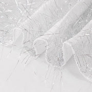 120" Polyester Rectangular Tablecloth with Metallic Tinsel