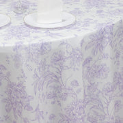 120" Polyester Round Tablecloth for Weddings and Events - French Toile Pattern (Copy)