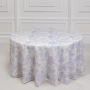 120" Polyester Round Tablecloth for Weddings and Events - French Toile Pattern (Copy)