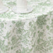 120" Polyester Round Tablecloth for Weddings and Events - French Toile Pattern (Copy)